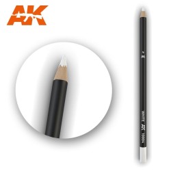 AK10004 Watercolor Pencil White - Воден молив за моделизъм (1 брой)