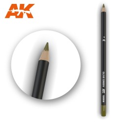 AK10006 Watercolor Pencil Olive Green - Воден молив за моделизъм (1 брой)