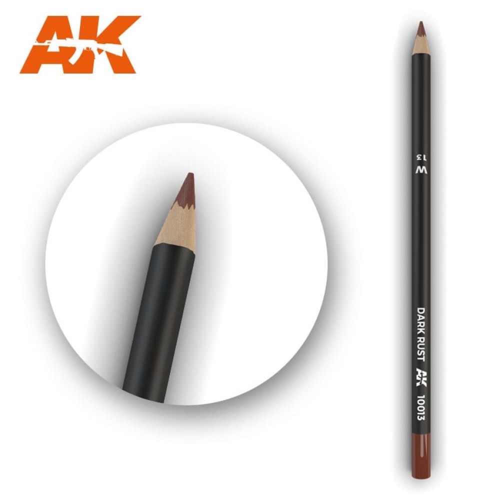 AK10013 Watercolor Pencil Dark Rust - Воден молив за моделизъм (1 брой)