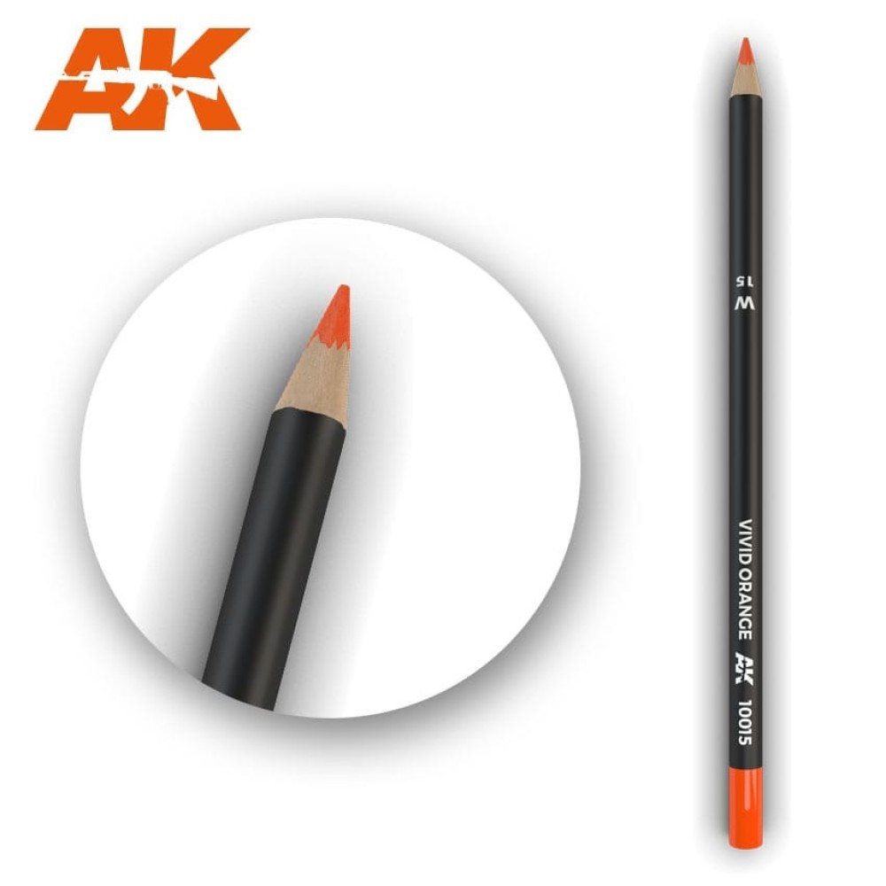 AK10015 Watercolor Pencil Vivid Orange - Воден молив за моделизъм (1 брой)