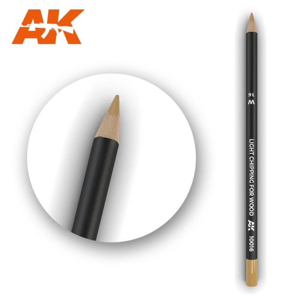 AK10016 Watercolor Pencil Light Chipping for wood - Воден молив за моделизъм (1 брой)