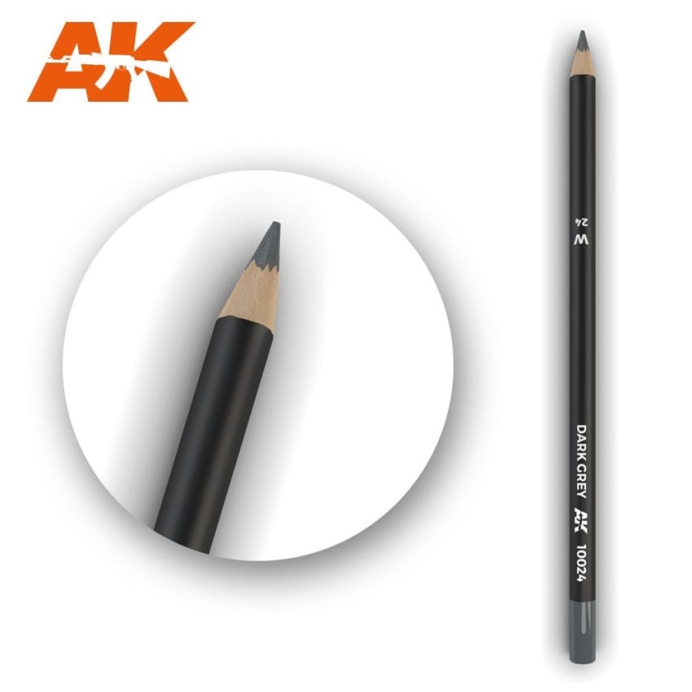 AK10024 Watercolor Pencil Dark Grey - Воден молив за моделизъм (1 брой)