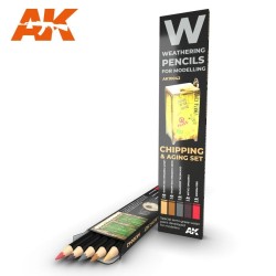 AK10042 WATERCOLOR PENCIL SET CHIPPING - Комплект състаряващи моливи (5 броя)
