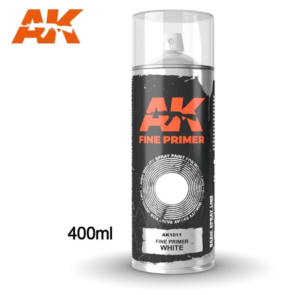 AK1011 Fine Primer White  - Спрей 400 ml