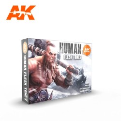 AK11603 HUMAN FLESH TONES SET - (6 x 17 ml) - Акрилни бои от ново поколение