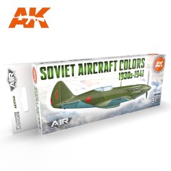 AK11740 Soviet Aircraft Colors 1930s-1941 - (8 x 17 ml) - Акрилни бои от ново поколение