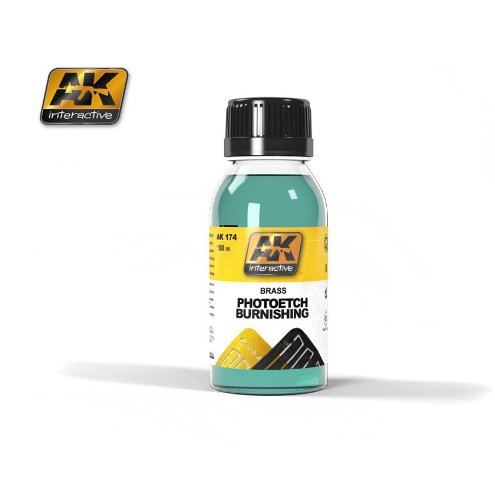 AK174 BRASS PHOTO-ETCH BURNISHING FLUID  (100 ml) - Помощен продукт