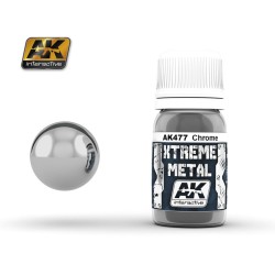 AK477 XTREME METAL CHROME  (30 ml) - Металайзер Xtreme