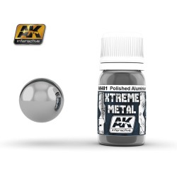 AK481 XTREME METAL POLISHED ALUMINIUM  (30 ml) - Металайзер Xtreme
