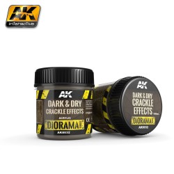 AK8032 Ефект: Тъмна и суха напукана почва (DARK & DRY CRACKLE EFFECTS) - (100 ml, акрил) - Текстуриращ продукт