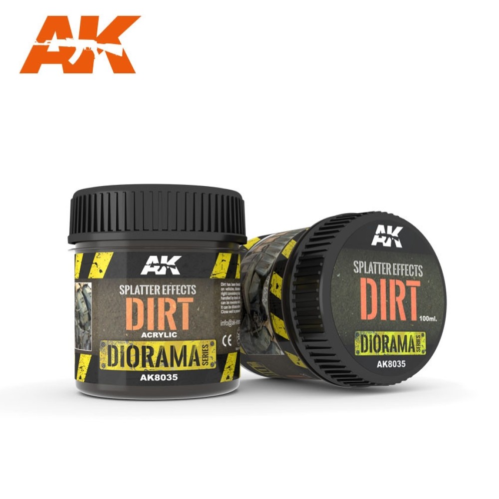 AK8035 Ефект: Пръски мръсотия (Splatter Effects Dirt) (100 ml, Acrylic) - Текстуриращ продукт