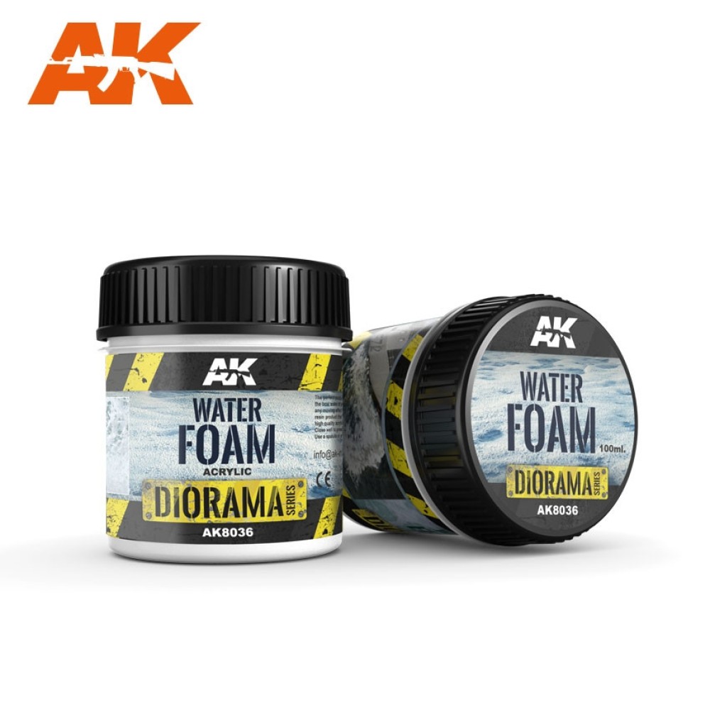 AK8036 Воден ефект: Водна пяна (Water Foam) - (100 ml, акрил) - Текстуриращ продукт AK8036 Воден ефект: Водна пяна (Water Foam) - (100 ml, акрил) - Текстуриращ продукт