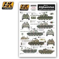 AK805 War in AFGHANISTAN Nosthern Alliance Тanks - Декали