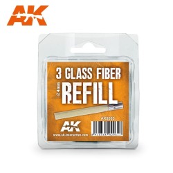 AK8065 Glass Fibre Refills - 3 x 4mm - Пълнители за молив от стъклени влакна AK8058