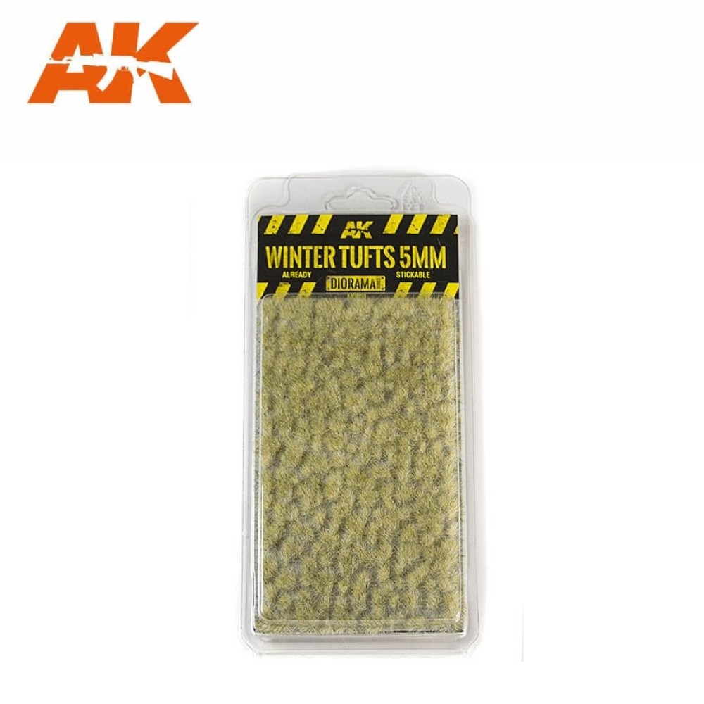 AK8121 Зимни туфи трева (5 mm) - Текстура за диорама