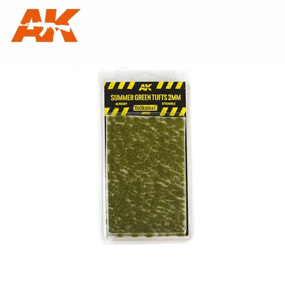 AK8124 Летни зелени туфи (2 mm) - Текстура за диорама