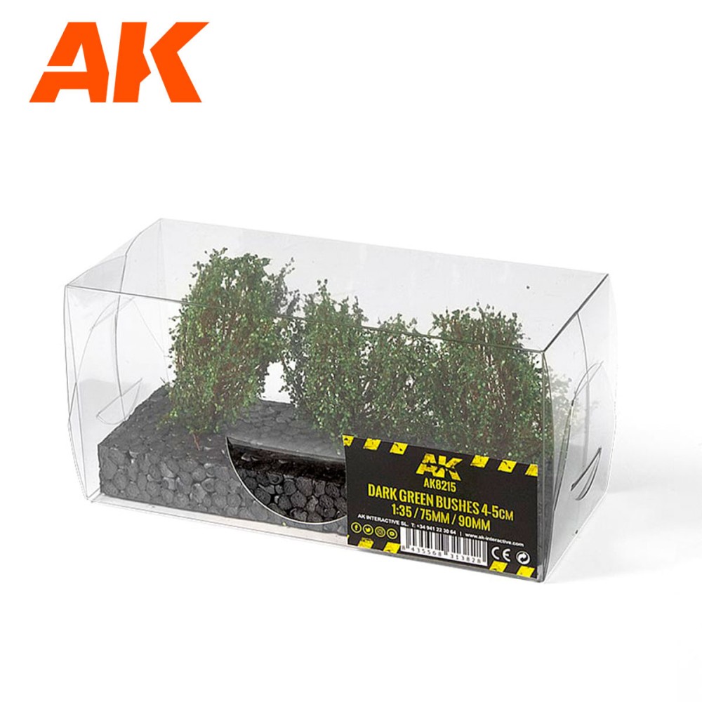 AK8215 ТЪМНО ЗЕЛЕНИ ХРАСТИ 4-5 СМ 1:35 / 75 ММ / 90 ММ