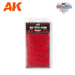 AK8240 Red Wargame Tufts (височина 4,5mm) - туфи за диорама