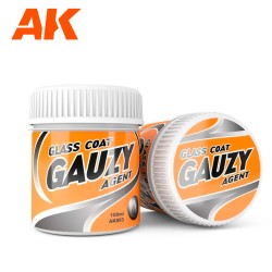 AK893 GAUZY AGENT GLASS COAT (100 ml) - Прозрачен стъклен завършек на пластмасови части на модел