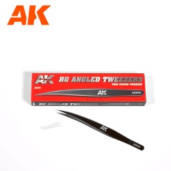 AK9161 HG HG Ъглова пинсета 01 с тънък връх
