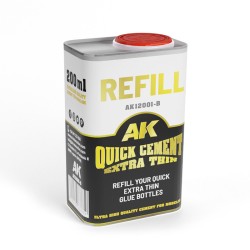 AK12001-B Пълнител за бутилки с лепило REFILLQUICK CEMENT EXTRA THIN (250ml)