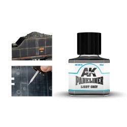 AK12019 Контур за панели, светло сиво Light Grey Paneliner (40 ml), емайлова боя