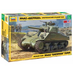 1:35 Американски среден танк М4А2 ШЪРМАН 75 мм (M4A2 Sherman 75mm)