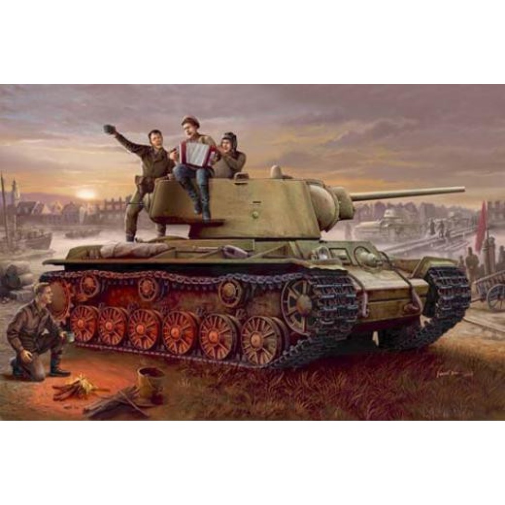 1:35 Съветски лек танк КВ-1 Модел 1942 (Russia KV-1 model 1942 Lightweight Cast Tank) 1:35 Съветски лек танк КВ-1 Модел 1942 (Russia KV-1 model 1942 Lightweight Cast Tank)