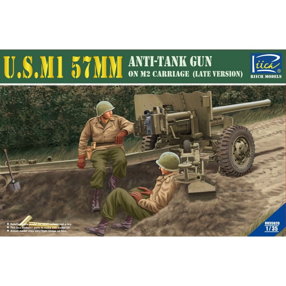 1:35 Американско противотанково оръдие М1 57 мм на лафет М2 (M1 57mm Anti-tank Gun on M2 carriage), късна версия 1:35 Американско противотанково оръдие М1 57 мм на лафет М2 (M1 57mm Anti-tank Gun on M2 carriage), късна версия