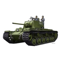 1:35 Съветски танк КВ-1 1942 (KV-1 1942) с опростен купол и екипаж