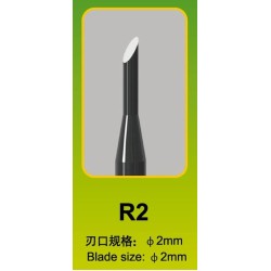 Длето Master Tools R2 2mm, кръгъл връх