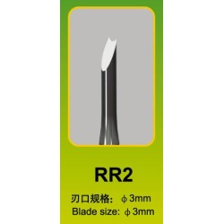 Длето Master Tools RR2 3mm, кръгъл връг