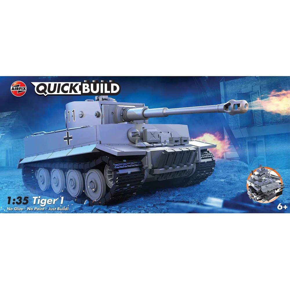 1:35 QUICKBUILD Tiger I Tank - Сглобка без лепило 1:35 QUICKBUILD Tiger I Tank - Сглобка без лепило