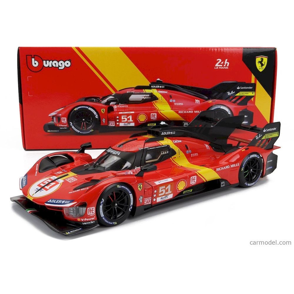 Ferrari 499p 3.0l Turbo V6 Team Ferrari Af Corse N 51 Winner 24h Le Mans 2023 Alessandro Pier Guidi - James Calado - Antonio Giovinazzi Ferrari 499p 3.0l Turbo V6 Team Ferrari Af Corse N 51 Winner 24h Le Mans 2023 Alessandro Pier Guidi - James Calado - Antonio Giovinazzi