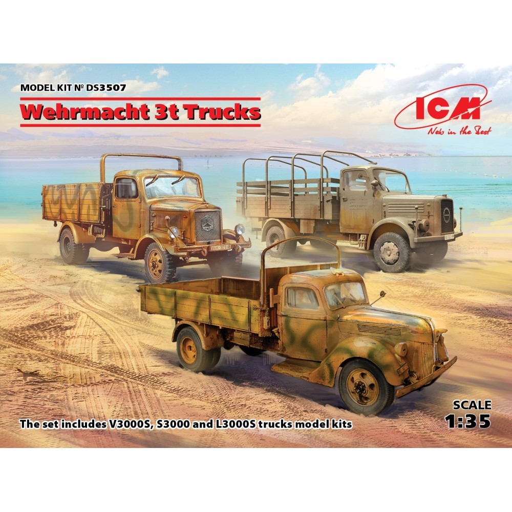 1:35 3-тонни камиони на Wehrmacht (V3000S, KHD S3000, L3000S) 1:35 3-тонни камиони на Wehrmacht (V3000S, KHD S3000, L3000S)