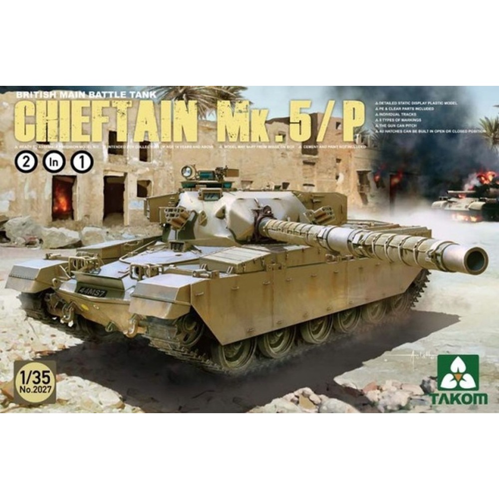 1:35 Британски основен танк Чийфтан Мк.5/П (Chieftain Mk.5/P) 2 в 1