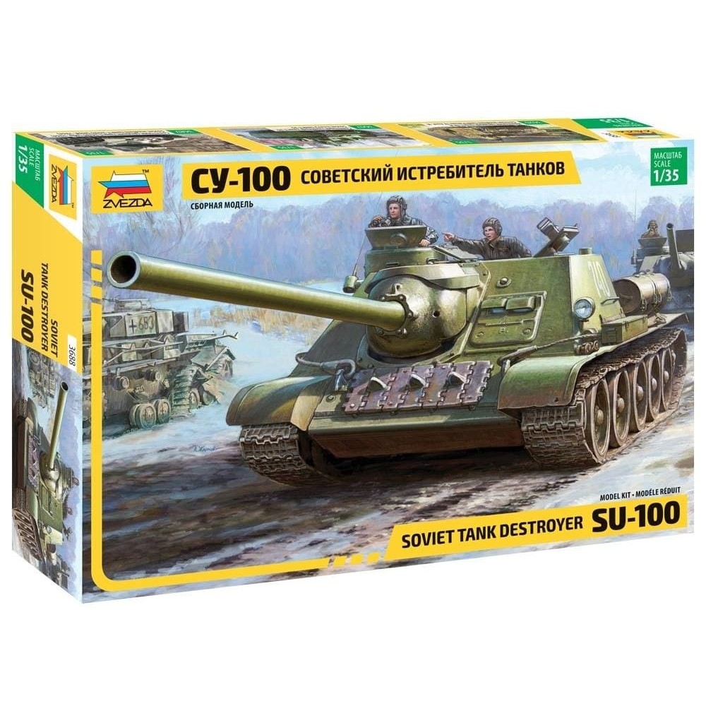 1:35 Съветски танков разрушител СУ-100 (SU-100) 1:35 Съветски танков разрушител СУ-100 (SU-100)
