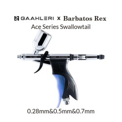 Аерограф със спусъчен контрол GHAC-Swallowtail и Barbatos Rex (0,28 mm, 0,5 mm и 0,7 mm) - серия Gaahleri ​​Ace
