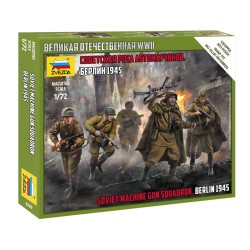 1:72 Отряд съветски картечари, Берлин 1945 (Soviet machine gun squadron) - сглобка без лепило