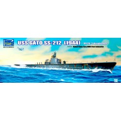 1:200 Американска подводница Гато СС-212 флот (1944) (Gato SS-212 Fleet) и плаващ самолет ОС2У-3 Кинфишър (OS2U-3 Kingfisher)