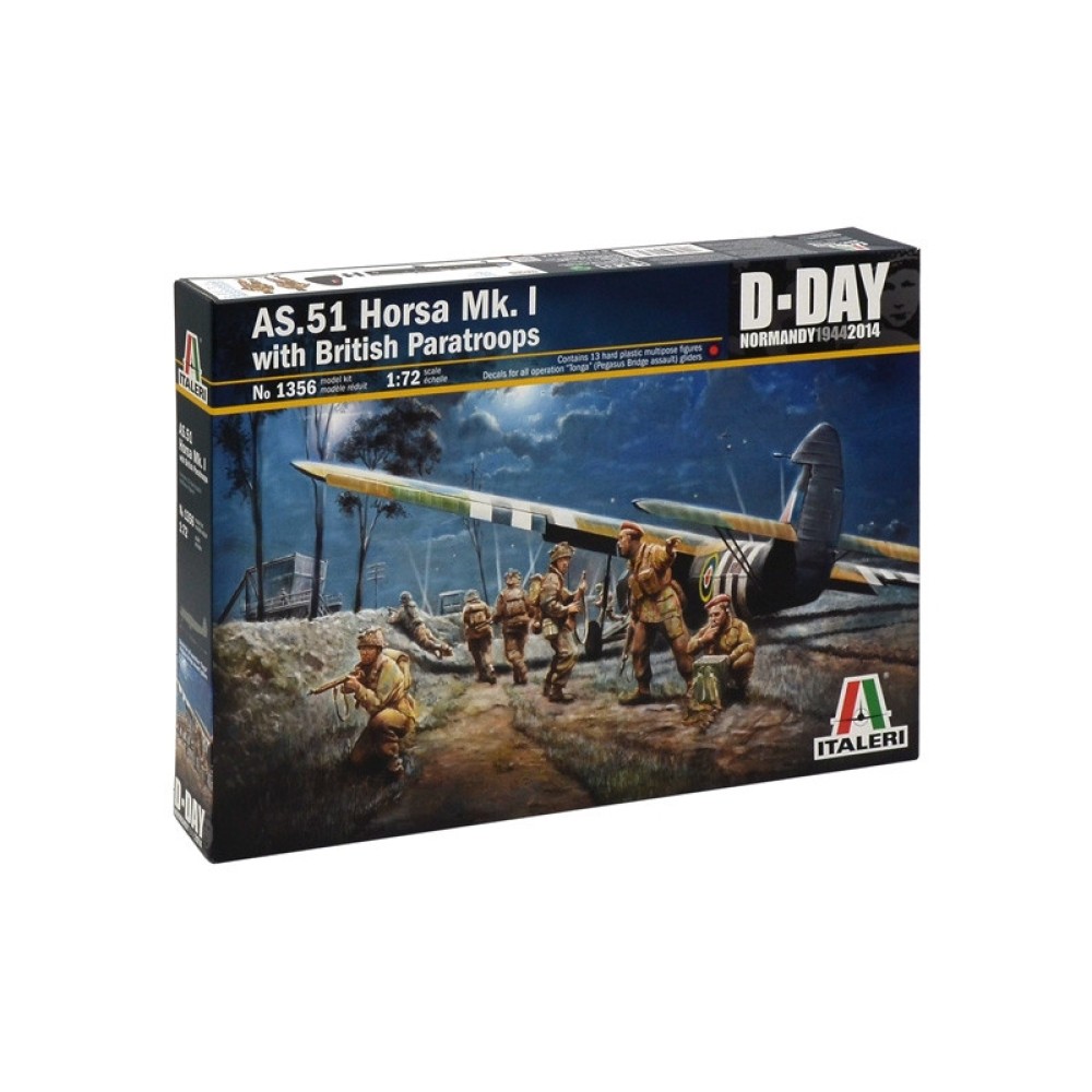 1:72 Самолет AS-51 HORSA Mk.I с британски парашутисти 1:72 Самолет AS-51 HORSA Mk.I с британски парашутисти