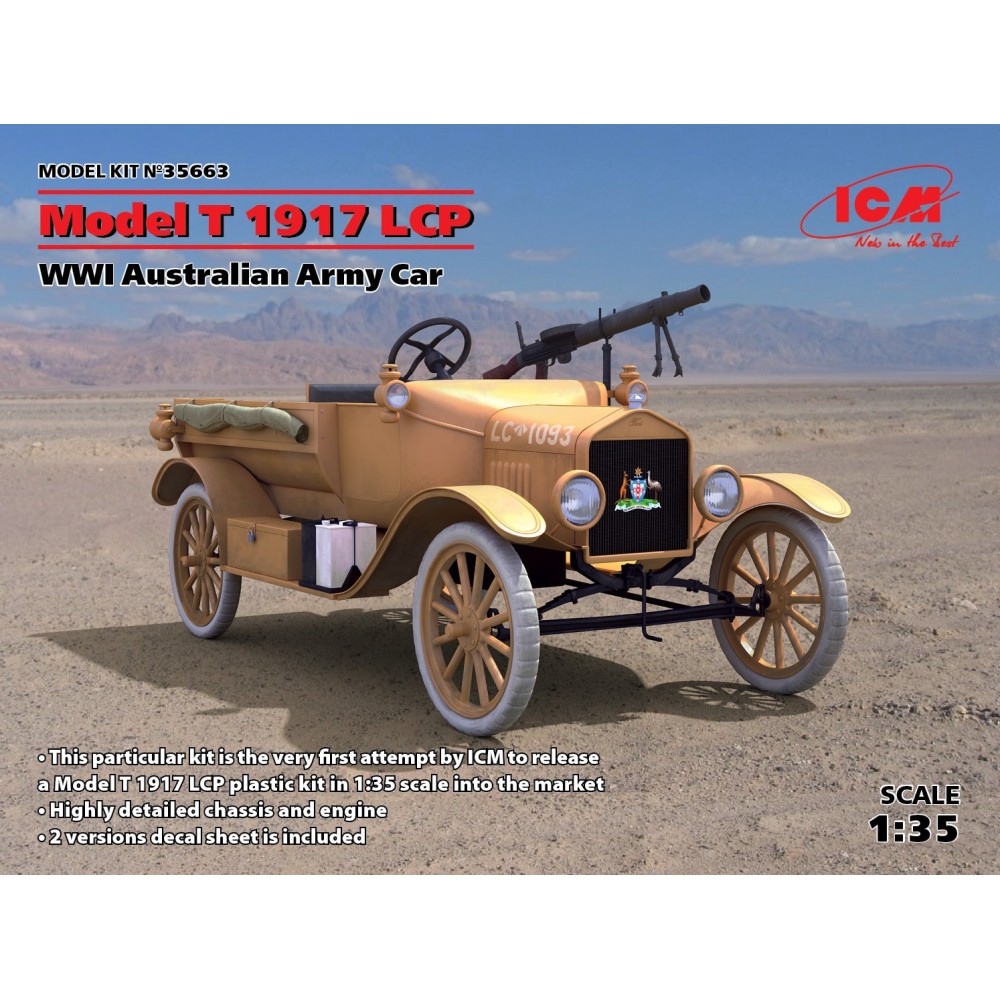 1:35 Австралийски военен автомобил Форд Модел Т ЛСП, 1917 (Australian Army Car Model T 1917 LCP, WWI) 1:35 Австралийски военен автомобил Форд Модел Т ЛСП, 1917 (Australian Army Car Model T 1917 LCP, WWI)