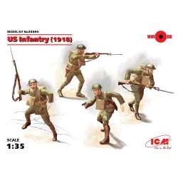 1:35 Американски пехотинци, 1918 (US Infantry, 1918) - 4 фигури