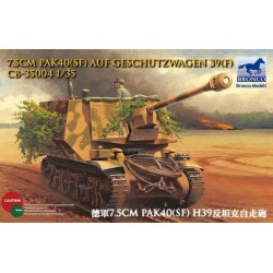 1:35 Германско самоходно оръдие 7.5см ПаК40(сф) модел Гешуцваген 39Х(ф) (7.5cm Pak40(Sf) auf Geschutzwagen 39H(f))