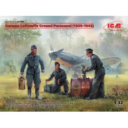 1:32 Германски наземен персонал на Luftwaffe (1939-1945) (3 фигури) (100% нови отливки)