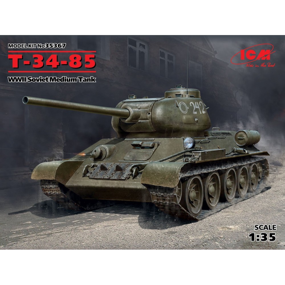 1:35 Съветски среден танк Т-34-85 (Т-34-85, WWII Soviet Medium Tank) 1:35 Съветски среден танк Т-34-85 (Т-34-85, WWII Soviet Medium Tank)