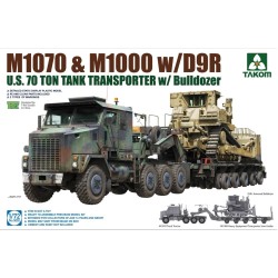 1:72 Американски влекач M1070&M1000 D9R 70 Ton с булдозер (U.S. M1070&M1000 w/D9R 70 Ton Tank Transporter w/Bulldozer)