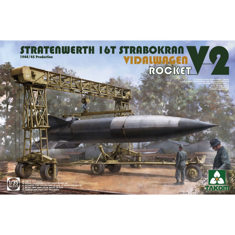 1:35 Фрийс кран 16Т Страбокран (Stratenwerth 16T Strabokran) с ракетна Vidalwagen V2 1:35 Фрийс кран 16Т Страбокран (Stratenwerth 16T Strabokran) с ракетна Vidalwagen V2