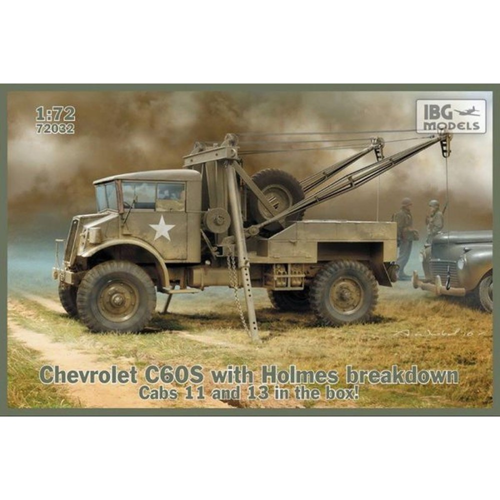 1:72 Камион Шевролет Ц60С с кабини 13/11 (Chevrolet C60S No.13/11)с кран Холмс (Holmes)