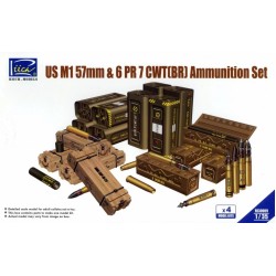 1:35 Комплект боеприпаси на американската армия М1 57мм и 6ПР 7cwt (M1 57mm & 6PR 7cwt) - 4 модела